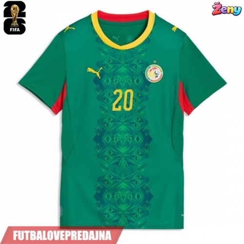 Lacne Ženy Futbalové dres Senegal Habib Diallo #20 MS 2026 Krátky Rukáv - Preč